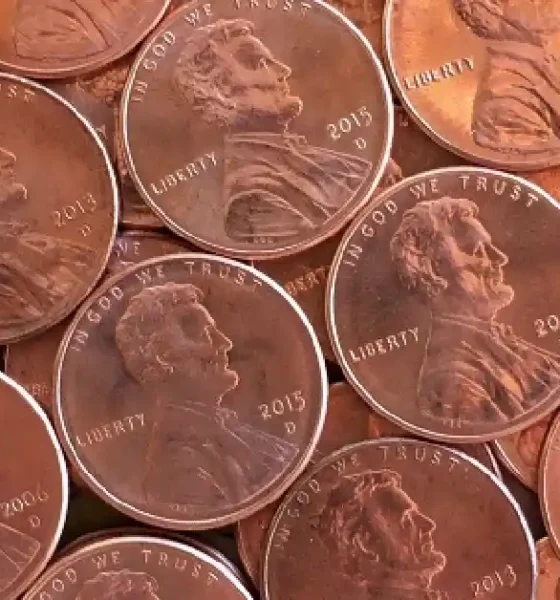 copper pennies