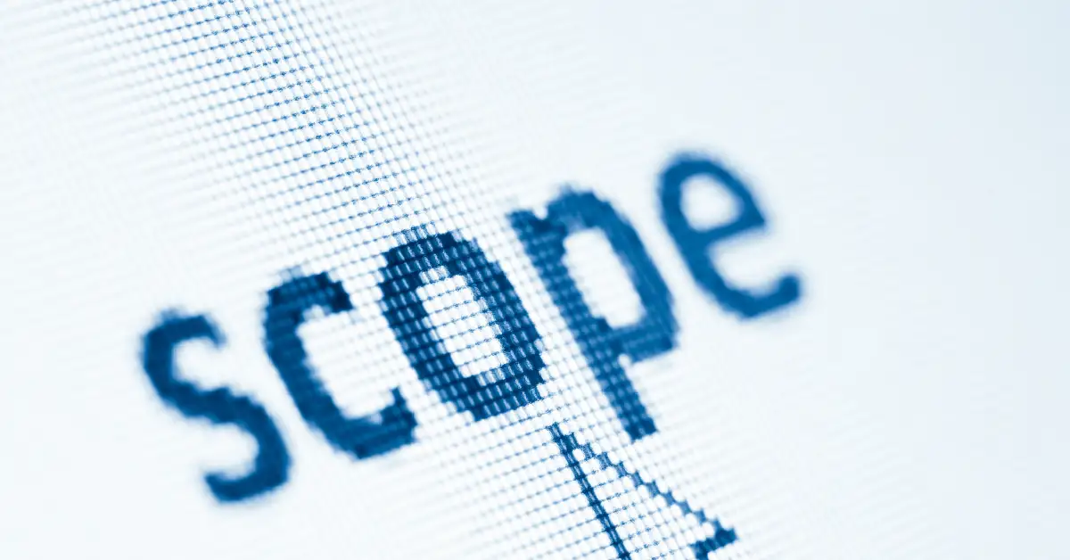 definition scoping
