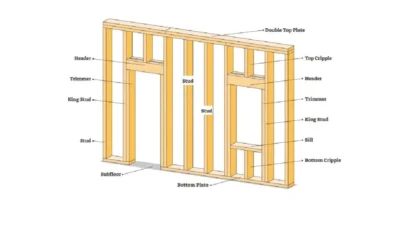 how far are studs apart