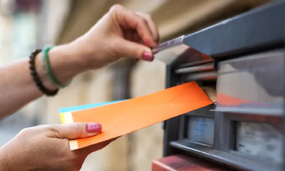 mailing a letter