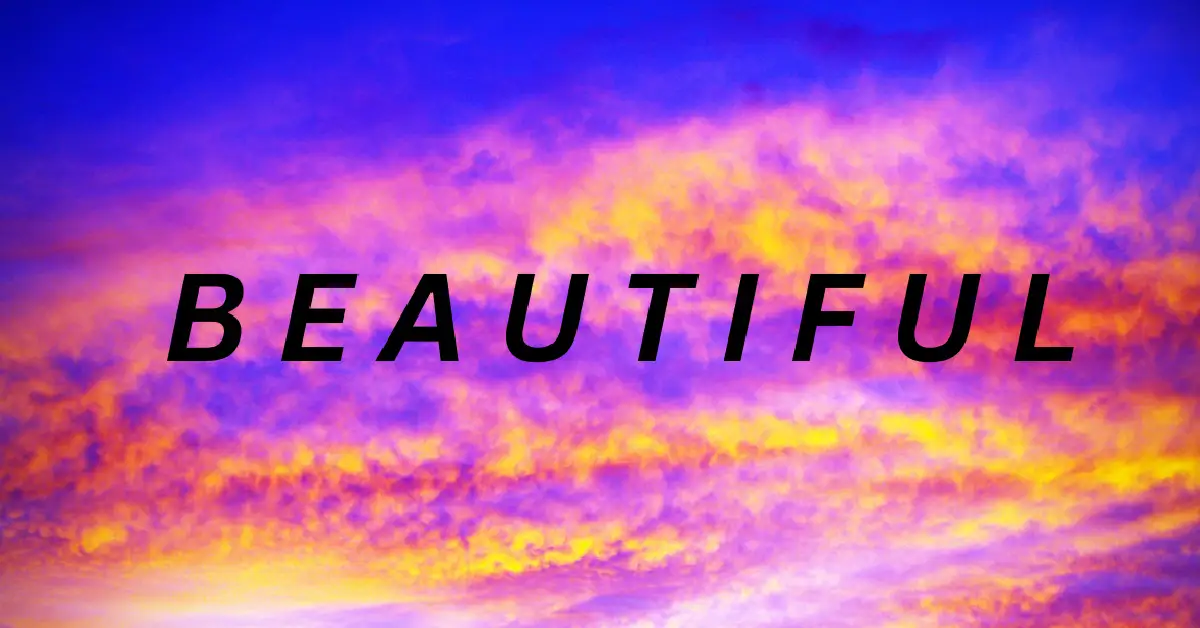 other words for the word beautiful