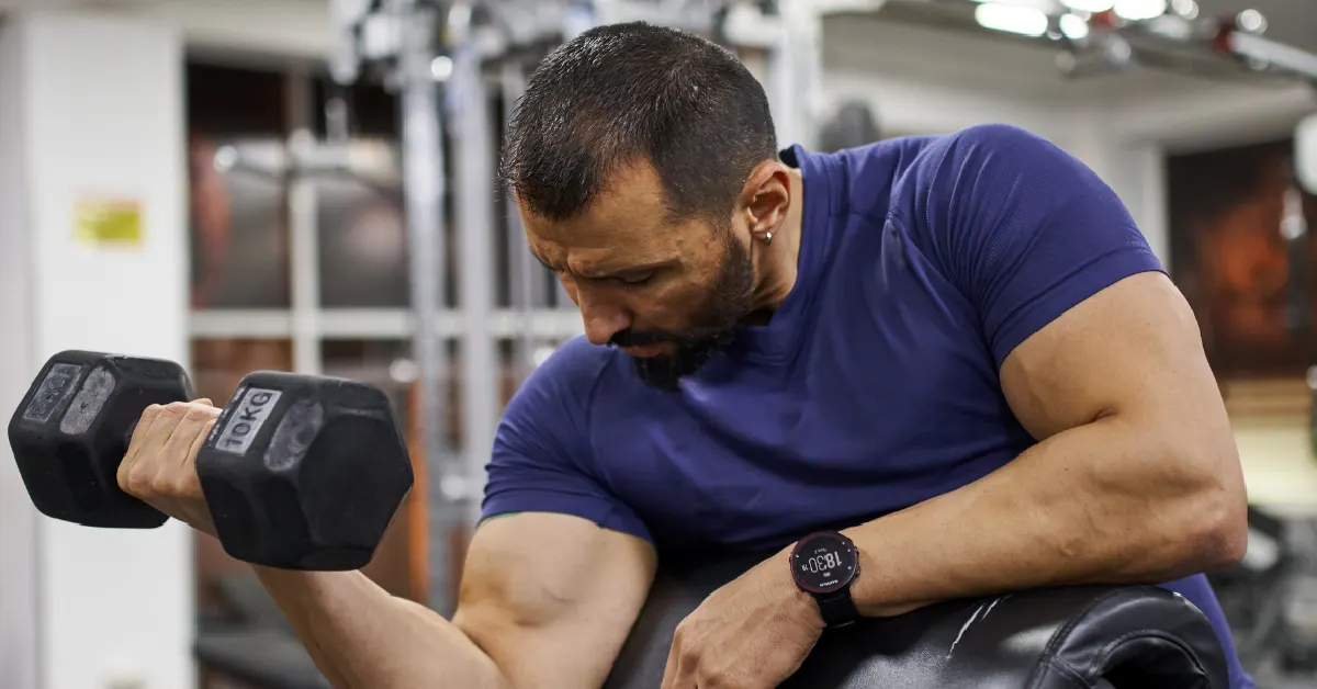 seated bicep curl