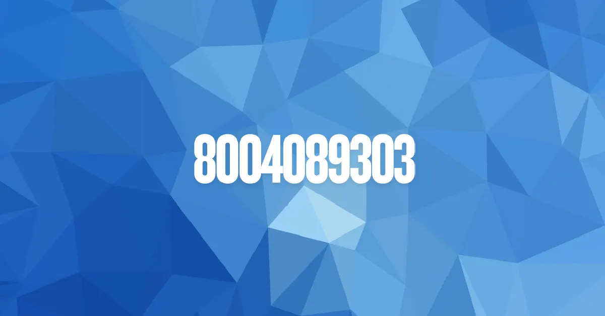 8004089303