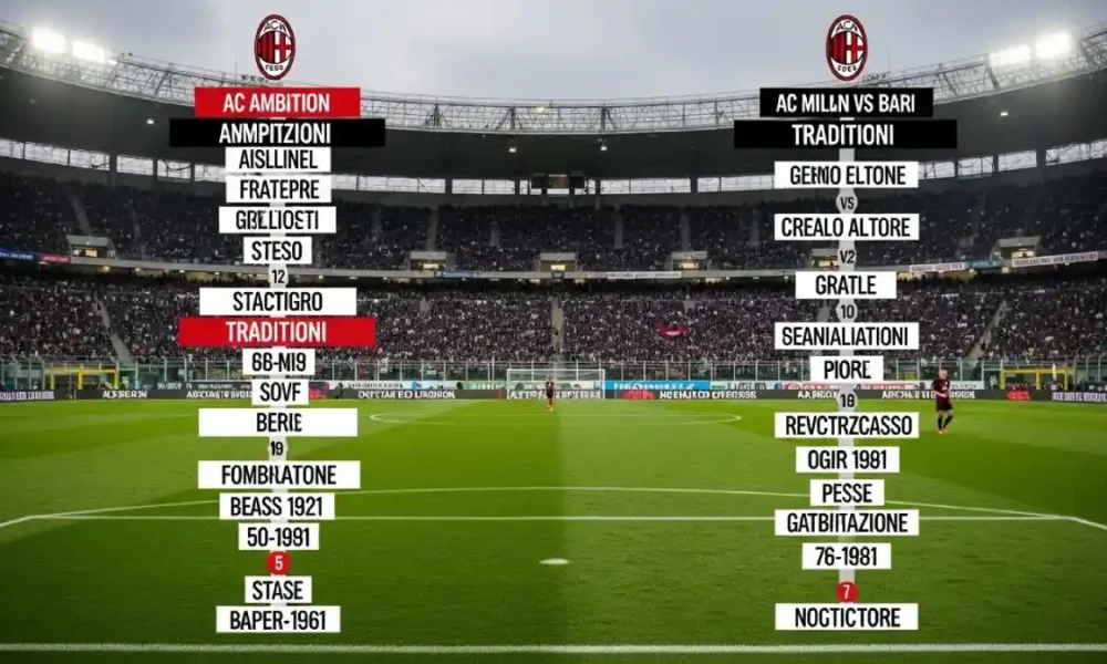 milan vs bari timeline