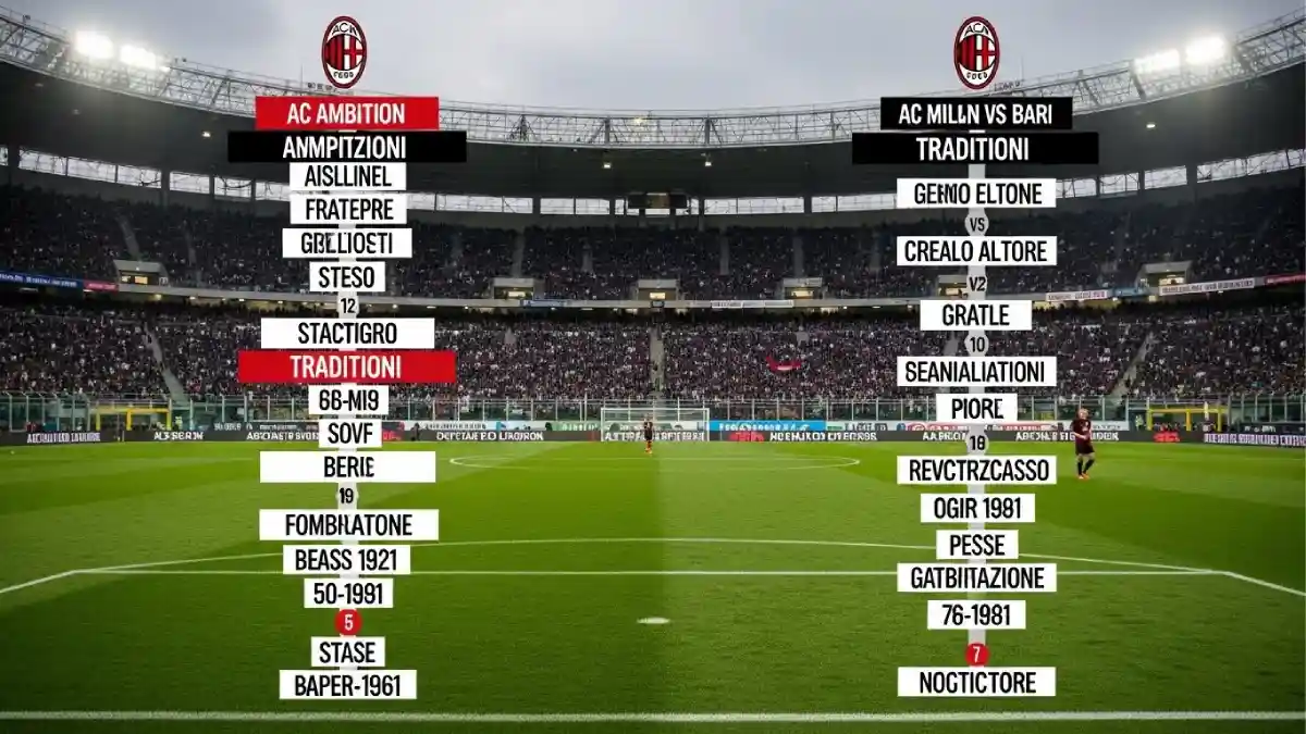 milan vs bari timeline